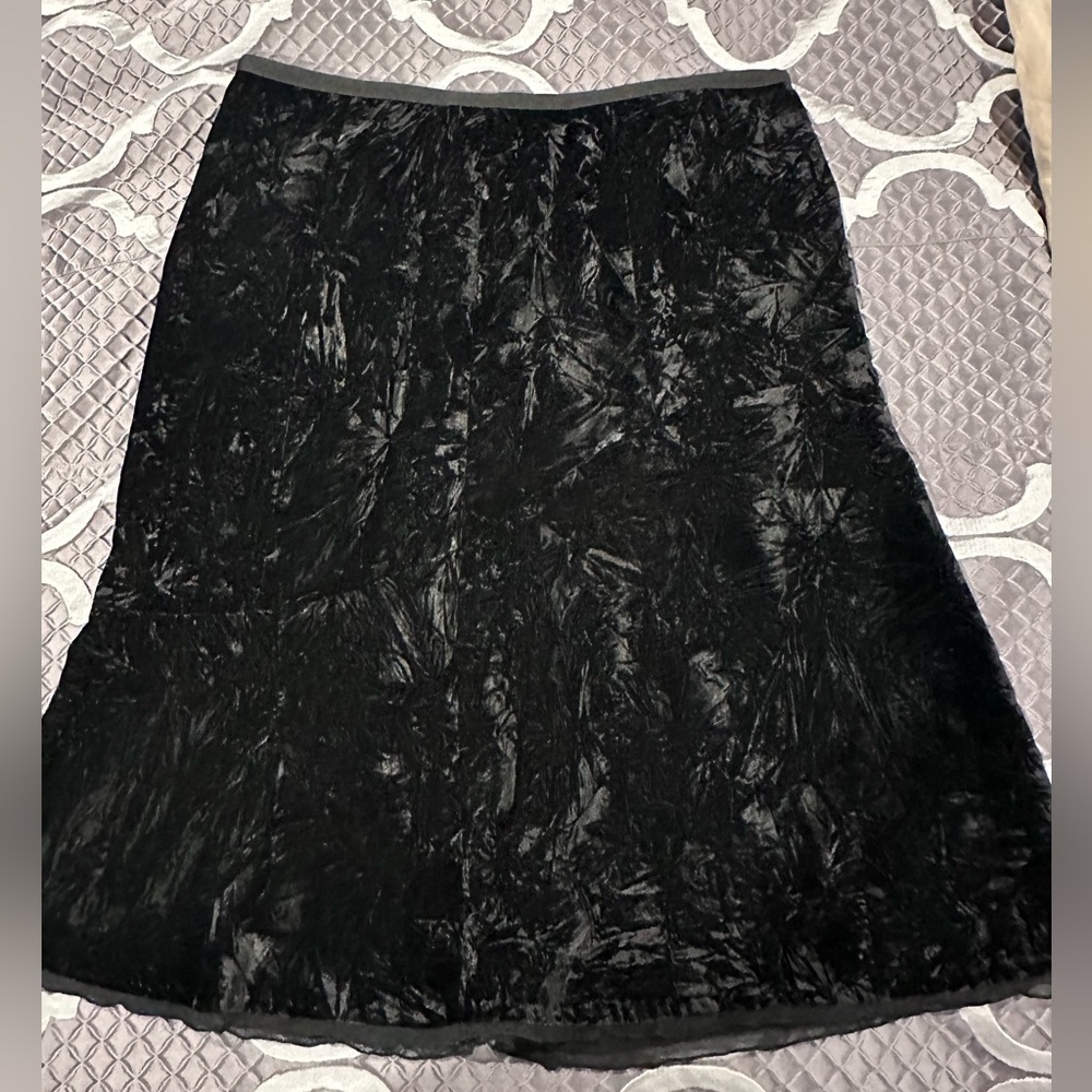 Gorgeous crushed velvet a line skirt
